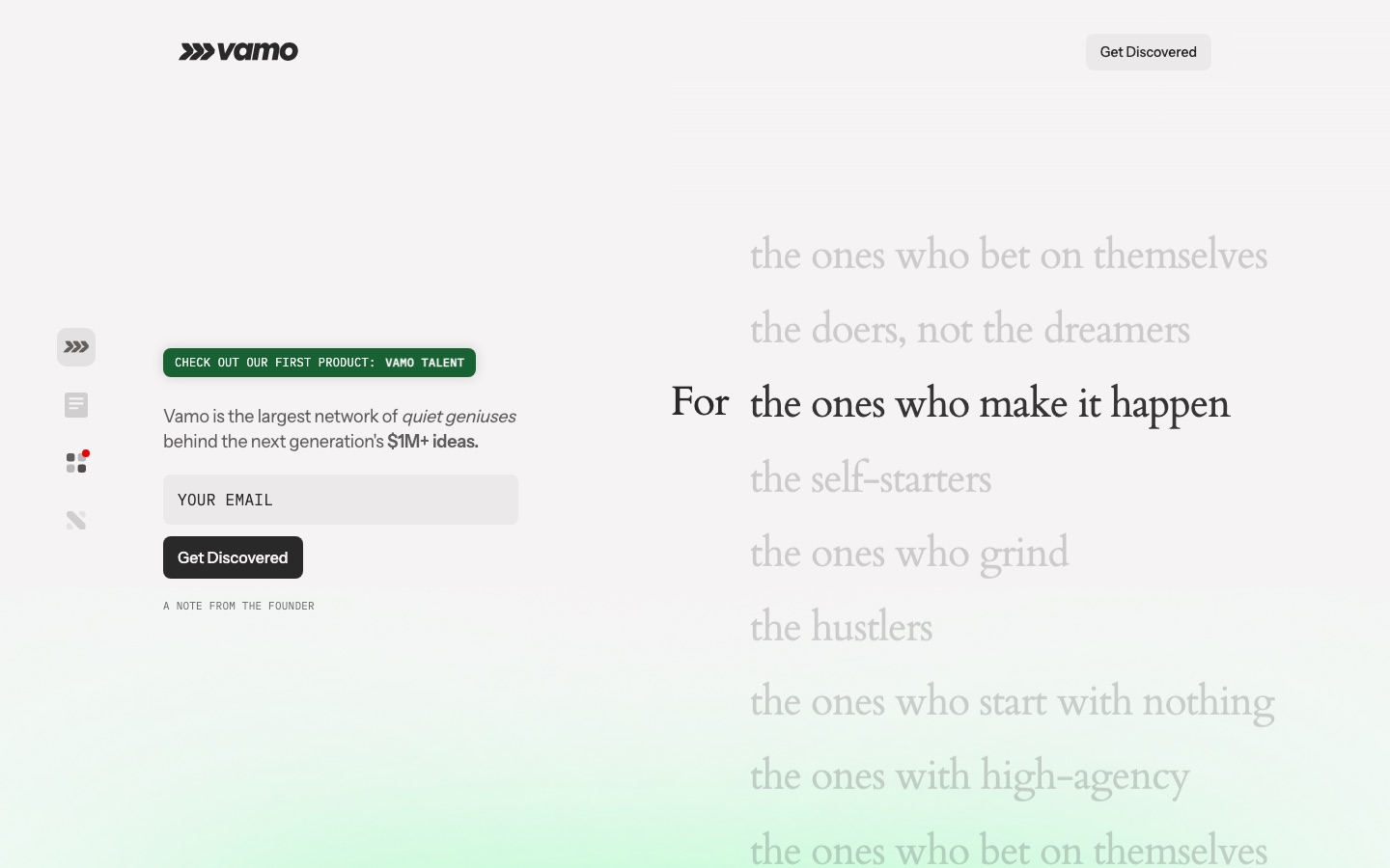 Vamo Fellowship homepage